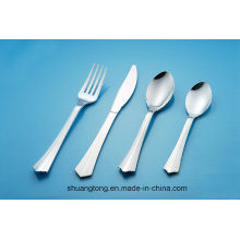 Silver Coated/Stainless Steel Coated/ Clear /White Color PS, PP Material Plastic Cutlery Tableware Cutlery Spoon Knife Fork